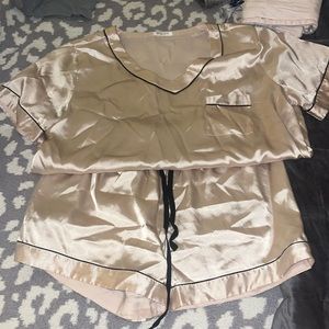 Like new!! Pink Silk Pjs